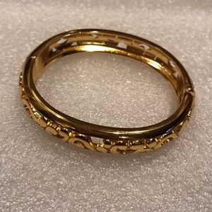 Brighton Contempo hinged gold bracelet